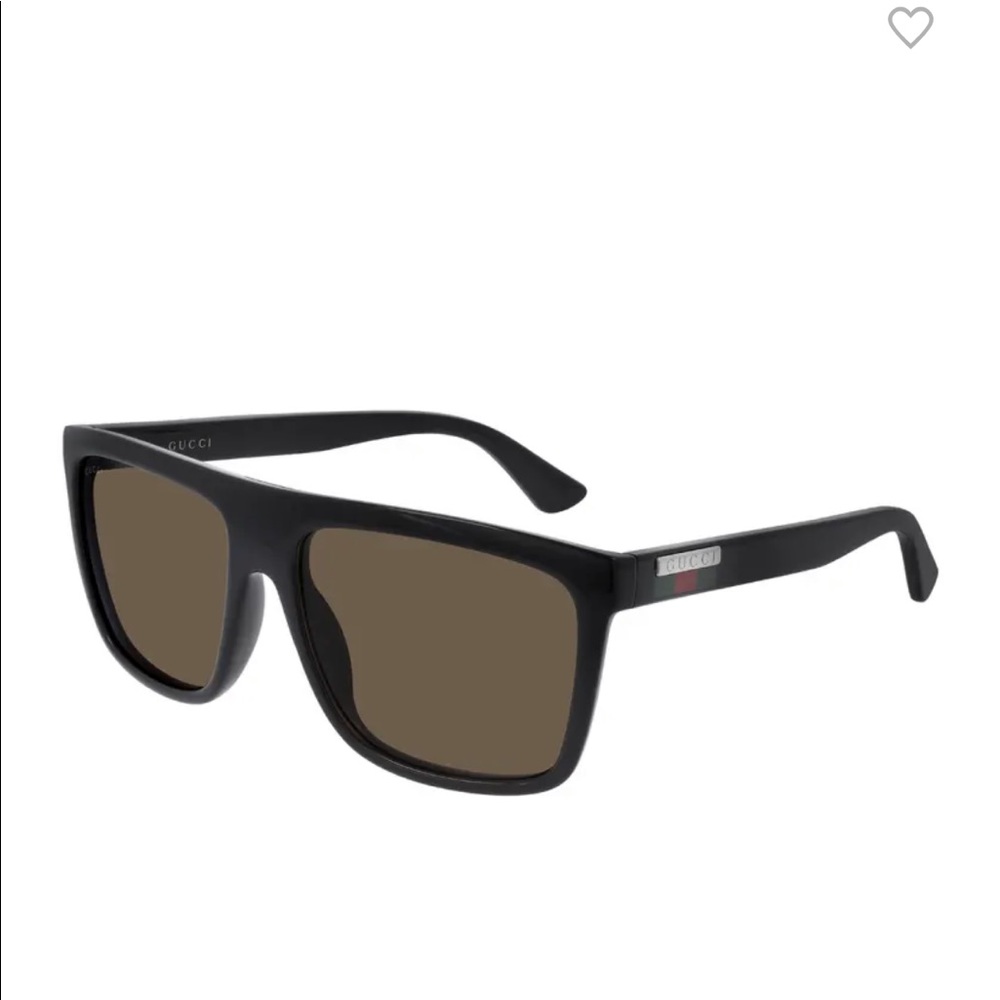 Men's Web Square Flat-Top Injection Sunglasses Gucci. minor scratch on side.
